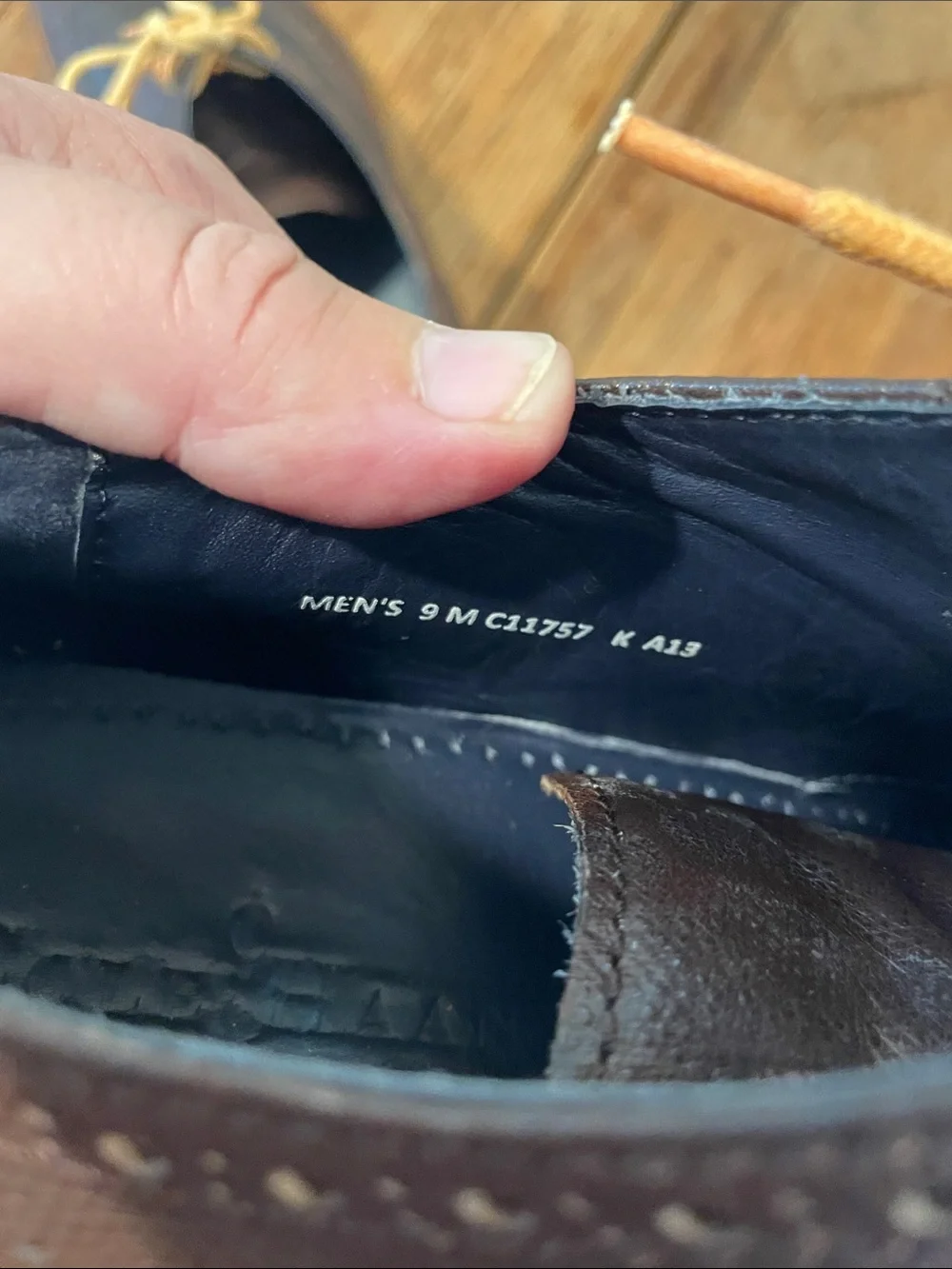 Cole Haan Colton Wingtip Brogue Oxfords — Brown — Size 9